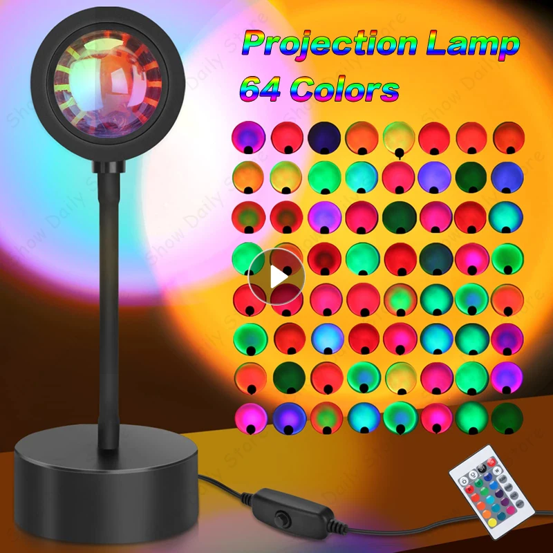 

Twilight Rainbow Lamp Projector Night Light Projection Atmosphere Led Desk Lamp For Bedroom Rainbow Lamp Decoration Night Light