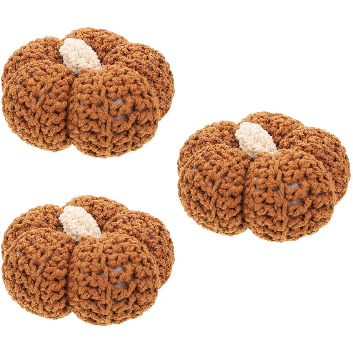 

3pcs Pumpkin Ornament Bedroom Desktop Pumpkin Decor Thanksgiving Day Prop