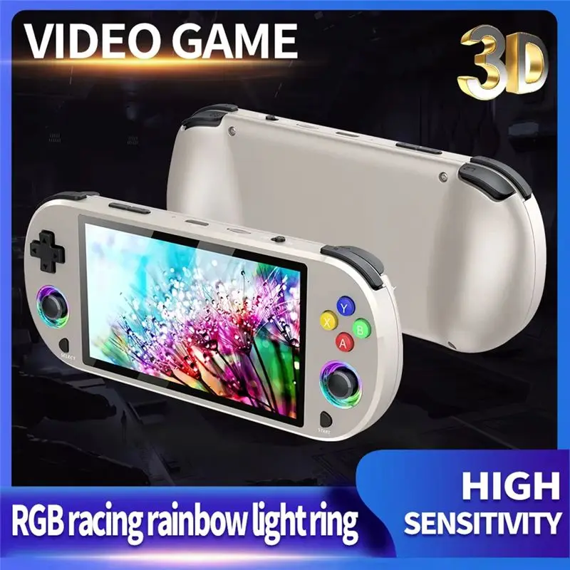 Игровая консоль Well Made-M22 Pro Retro с 128 ГБ памяти, 5,0-дюймовым IPS-дисплеем, RGB LED-джойстиком, поддержкой LINUXEmelec (art.: 3920db36e04fd) - 3920db36e04fd