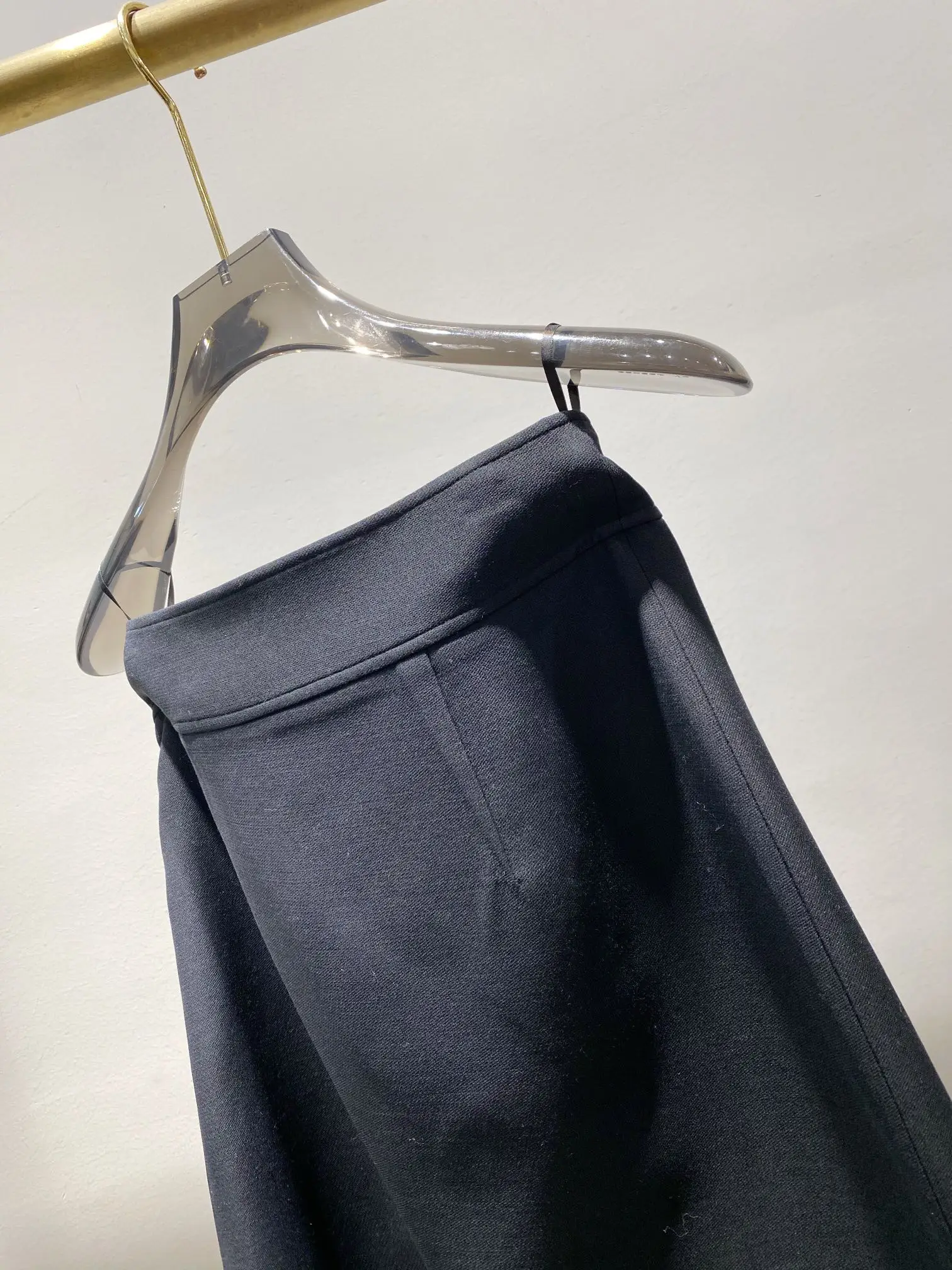 Новая одежда 2022 новая шелковая шерстяная юбка абсолютно элегантная и