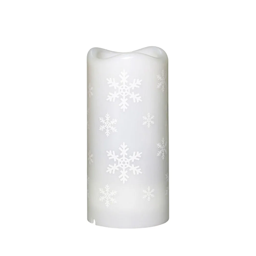 

Lights Flameless Christmasled Light Snowflake Candlesprojection Party Snow Teanight Bar Indoor Home Projector Pattern