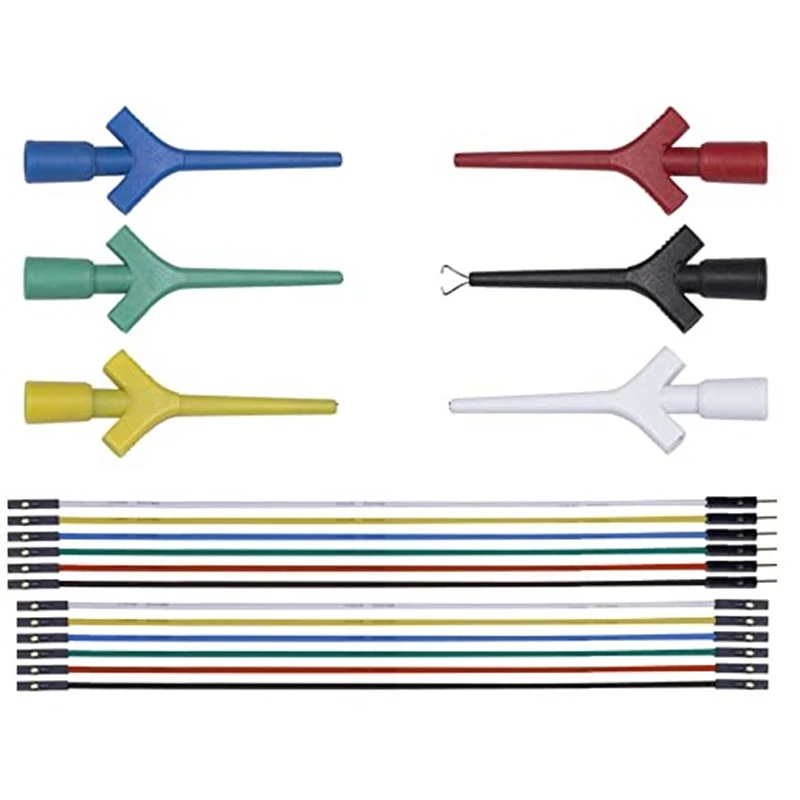 

Automotive Test Lead Kit Est Hook Clips Jumper Wires Cable 7.39X4.90X2.11Cm For Logic Analyzer Electrical Testing