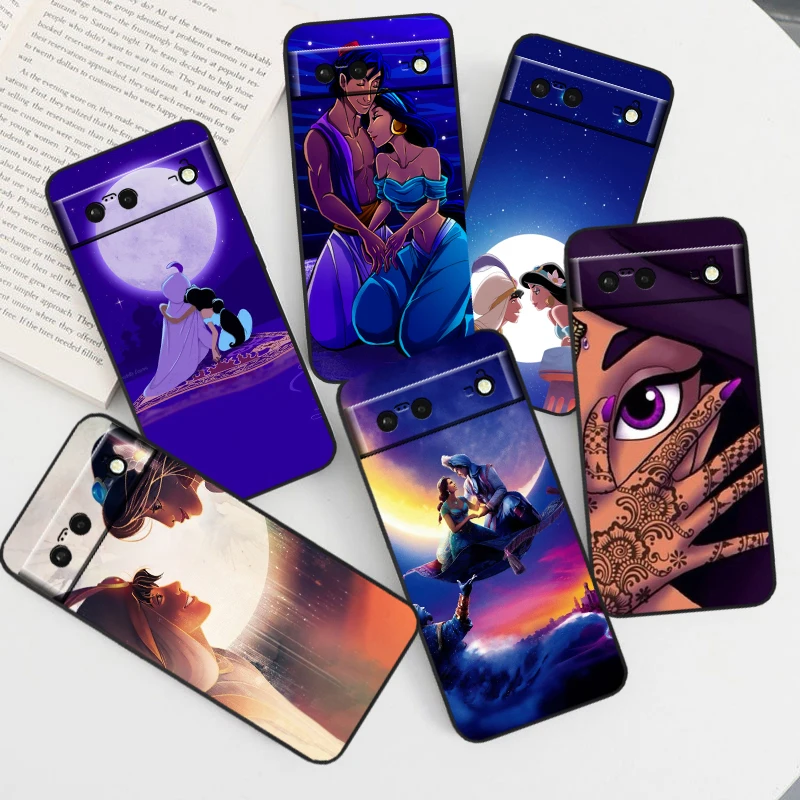 Чехол Принцессы Диснея Aladdin для Google Pixel 8 7A 7 6A 6 5A 5 4 4A XL