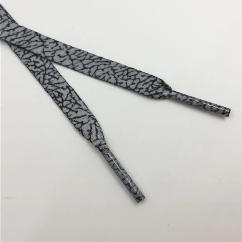 Weiou Popular Elephant Printed Shoelaces Plain Flat Burst Lines Shoe Lace Monolayer Sublimated Ribbons Decor Boot Laces Strings