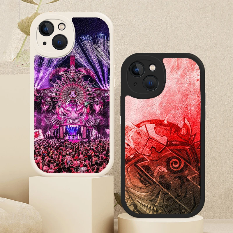 Defqon 1 музыкальный фестиваль, чехол из шкуры ягненка для iPhone 14 13 11 12 Pro Max Mini 8 7 Plus SE 2020 X XR XS MAX, мягкие сумки