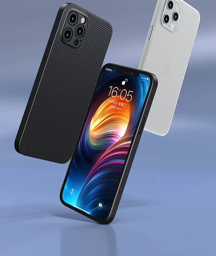 

New Fashion durable anti drop heat dissipation case for iphone 13 anti sweats For iPhone 12 PRO MAX MINI protect case COVER
