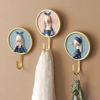 nordic cute room decor blowing bubbles girl creative wall hook key holder organizer wall home decoration accessories coat hook