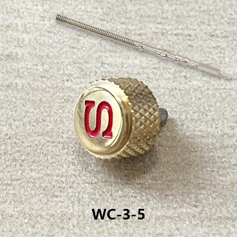 Watch Crown7mm compatible with 7S26/NH35/NH36/NH35a/NH36a/NE5/4R36/6R15 movements Fit SKX007/SKX009 Stainless Steel S Logo Crown