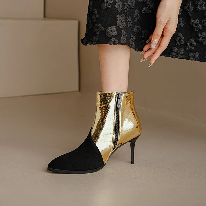 

Женские ботильоны на тонком каблуке, большие размеры