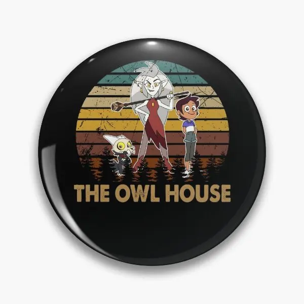 Женская Мягкая заколка-пуговица с изображением совы