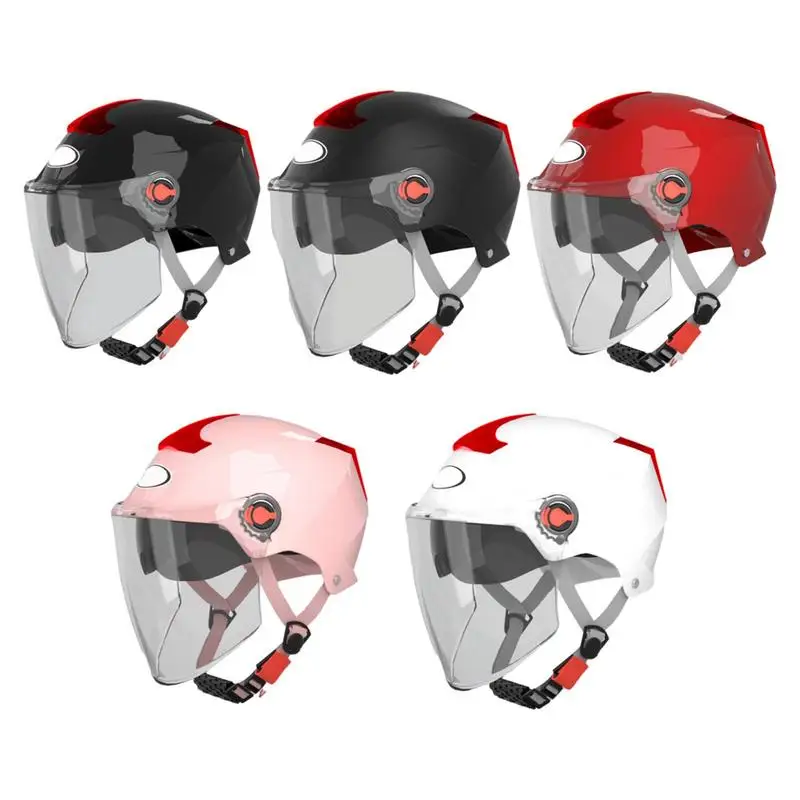 

Open Face Motorcycle Helmets Universal Bikes Rider Safety Helmet With Sun Visor Half Face Retro Motorcycle Helmets For Bikes