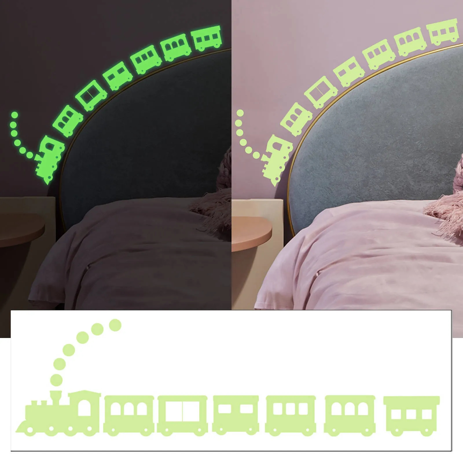 

Luminous Wall Sticker For Baby Kids Room Bedroom Home Decoration Wallpaper And Poster Glow In The Dark Stickers Small Train