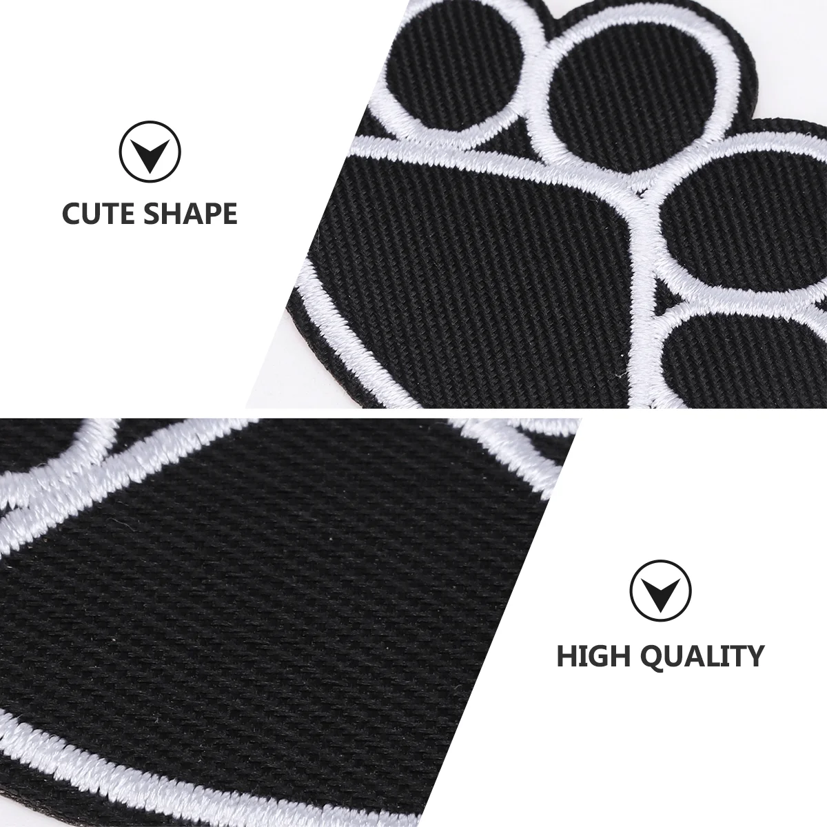 20 шт. наклейки на лапу собаки бульдог нашивка для домашних животных аксессуары