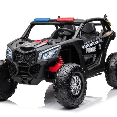 

Children's Double Doors Music Lights Shock Absorption Electric Remote Control Truck Kids Ride Car Police Car Toys