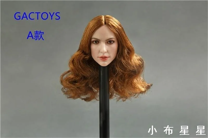 1/6 GACTOYS GC013 Реалистичная европейская красивая скульптура головы с длинными