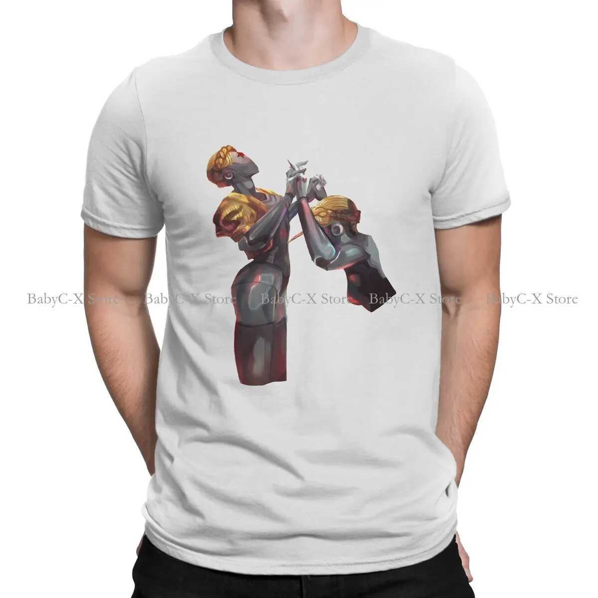 

Atomic Heart Robot Twins USSR Russia Russian FPS Game Polyester TShirts Dancing Personalize Homme T Shirt New Trend Tops