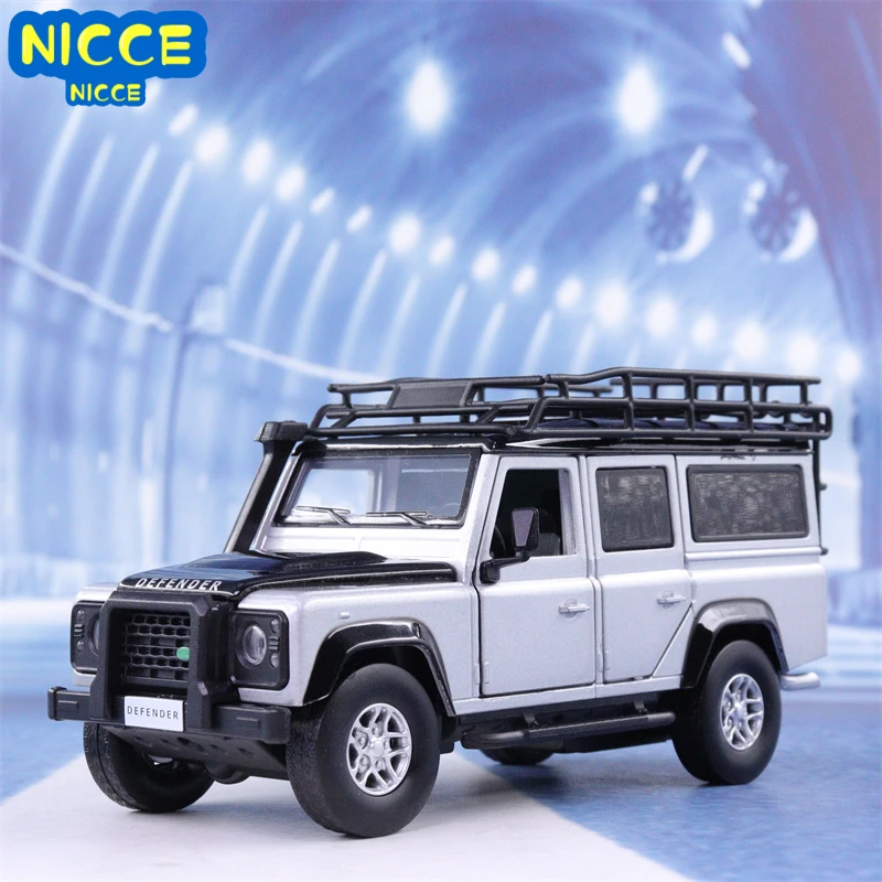 

Nicce 1:32 Land Rover Defender Off-road Car Diecast Metal Alloy Model Car Sound Light Pull Back Collection Kids Toy F363