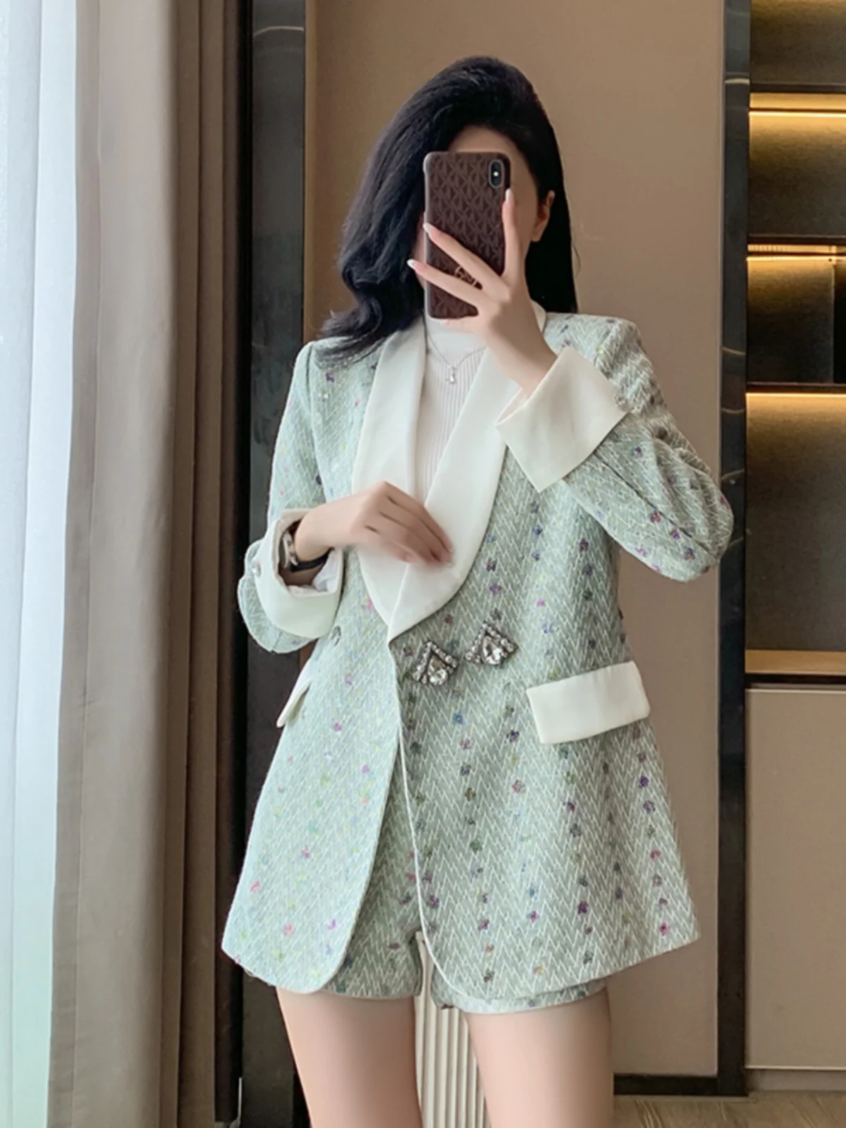 2024 новый корейский свободный повседневный темпераментный модный костюм