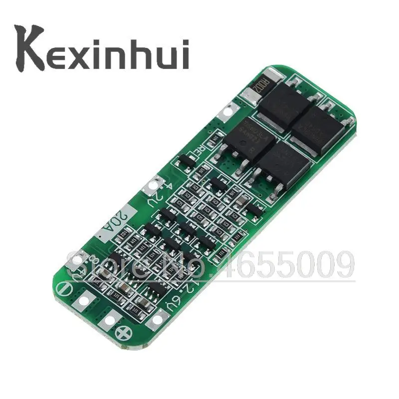 3S 20A литий-ионный аккумулятор 18650 зарядное устройство PCB плата защиты BMS 12 6 V Cell 59x20x3
