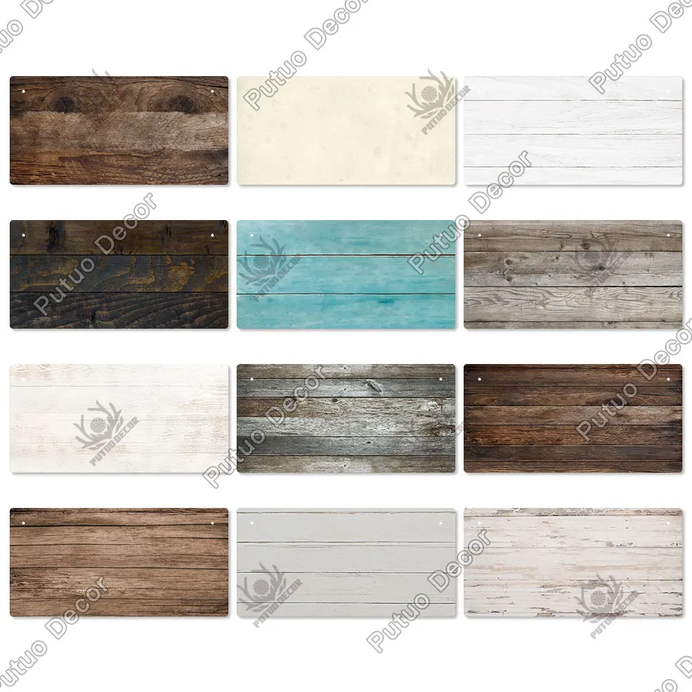 putuo decor diy blank wooden signs non custom wood plaque hanging plate for personalized graffiti home living room wall decor free global shipping