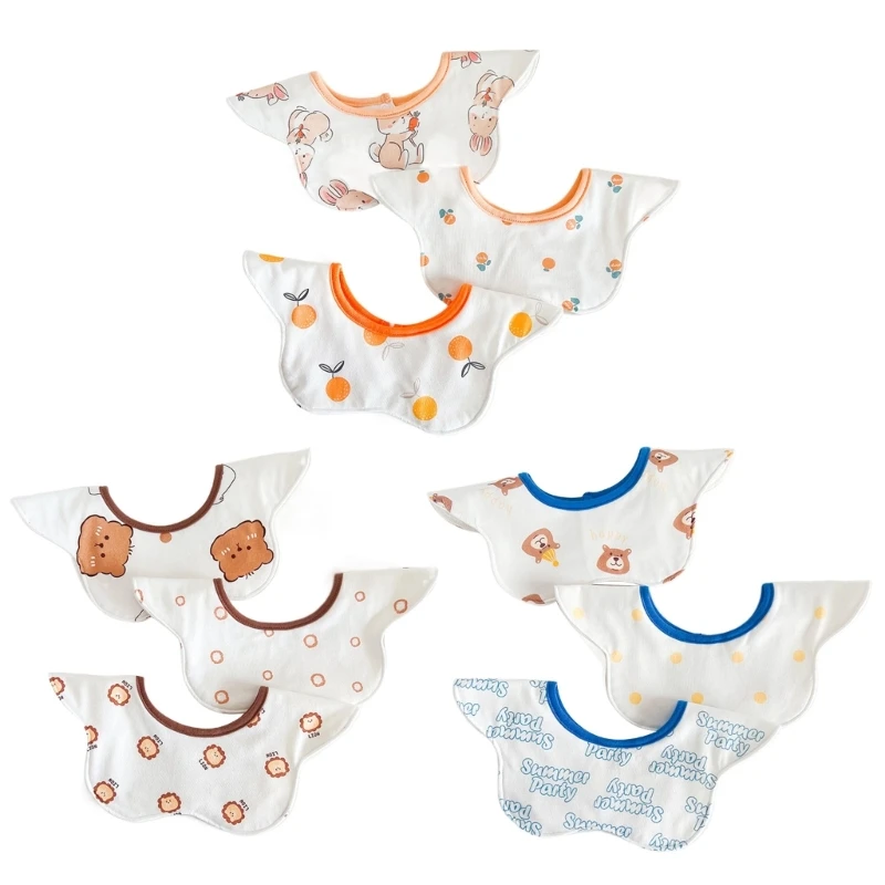 

3x детские салфетки для отрыжки, нагрудники для кормления, фартук для кормления малышей, слюнявчик для новорожденных, нагрудники