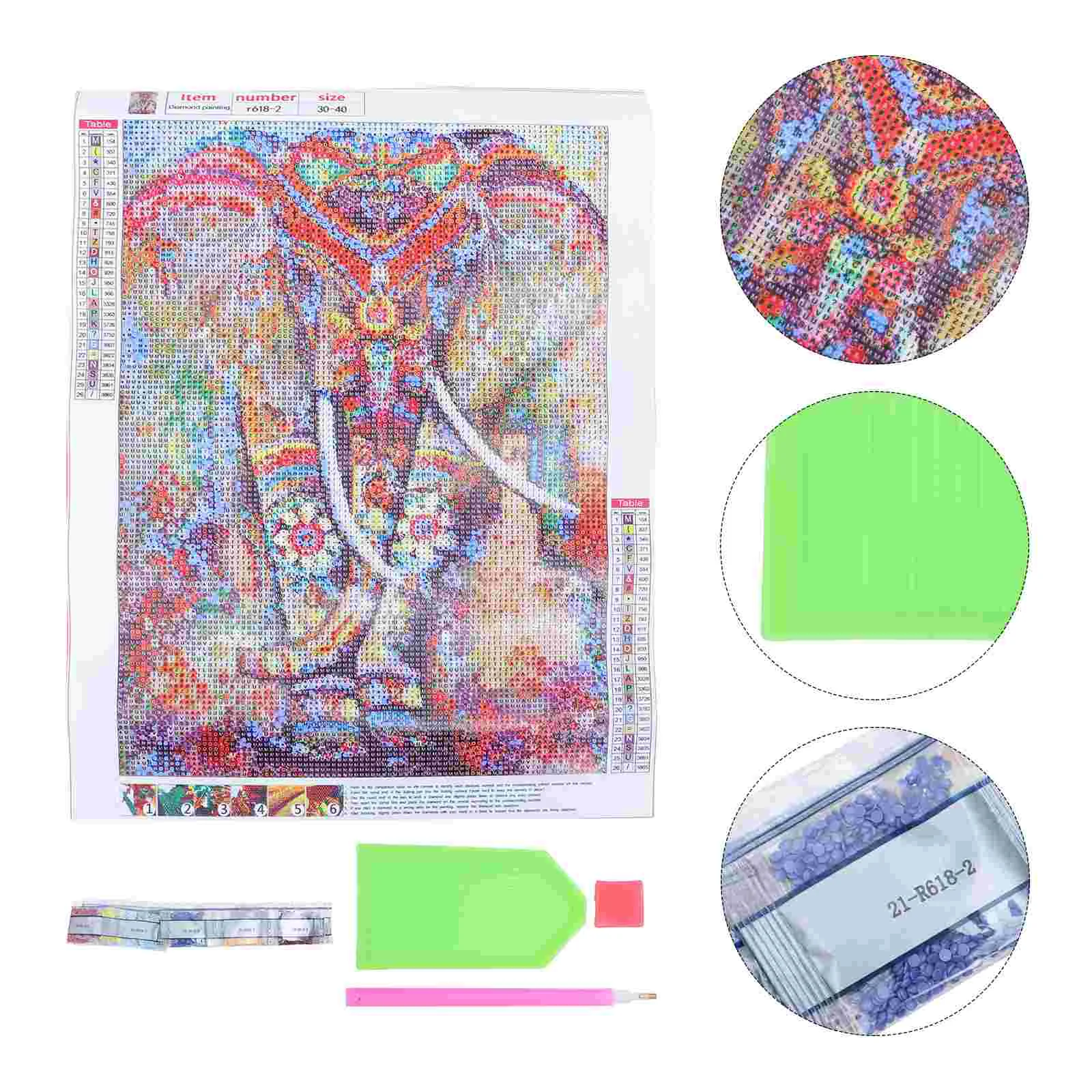 

5d Elephant Pattern Attractive Home Wall DIY S Beautiful Brishes