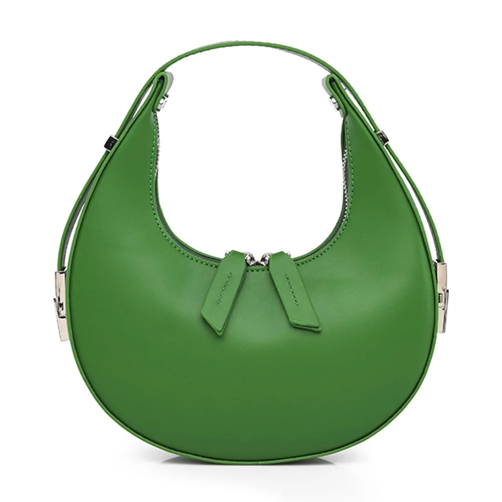 

Роскошная сумка для женщин 2022, кожаная сумка на плечо в форме полумесяца карамельных цветов, женские повседневные сумки, модная сумка через ...