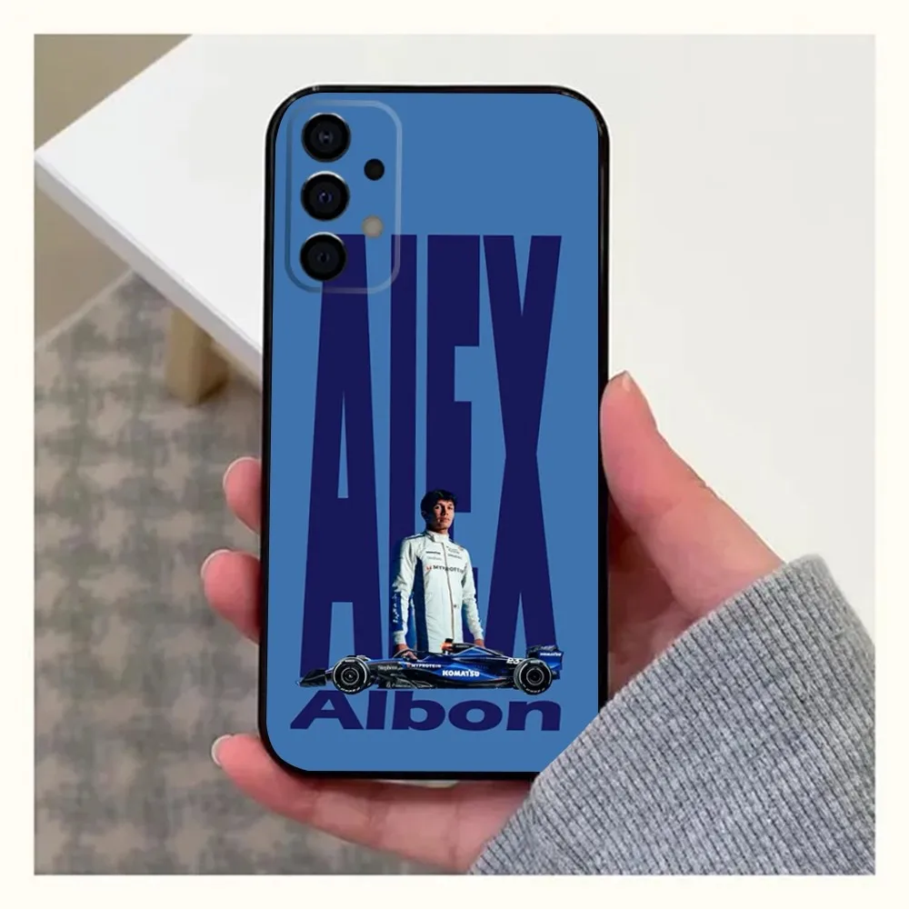 Чехол для телефона Cool F1 23 A-Alex A-Albon Samsung Galaxy A20 A21s A22 A31 A32 A52 A53 A72 73 A80 A91 Мягкий черный