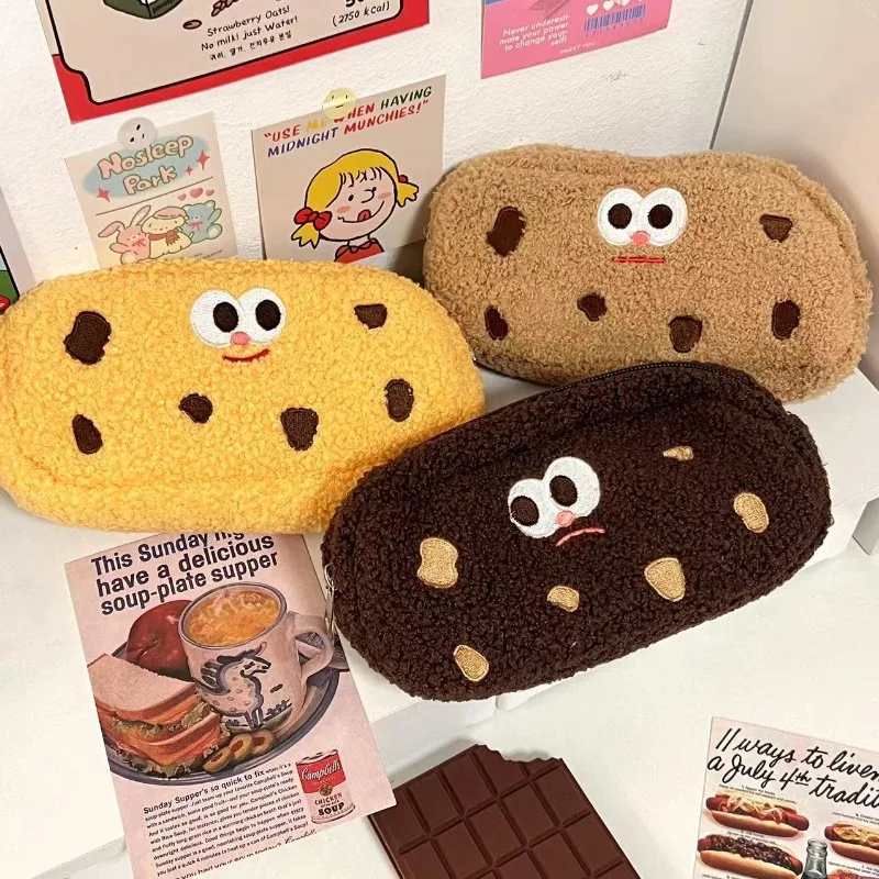 

Cute Cookies Expressions Pen Bags Cartoon Japanese Funny Pen Pouch Stationery Bags Creative Student Gifts Stationery Supplies