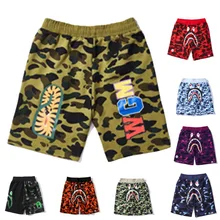 On sales Cotton Shorts Shark Series hipster shorts 3D print casual pair beach pants for men and women summer shorts 