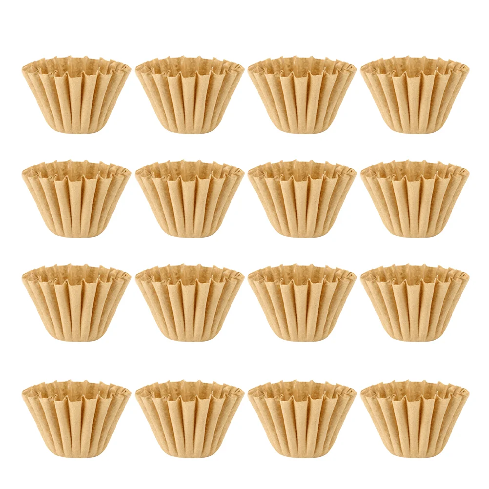

Coffee Filter Basket Paper Hand Drip Espresso Filters Maker Tea Wood Cone Strainer Unbleached Replacement Machine Cup Cake Shape