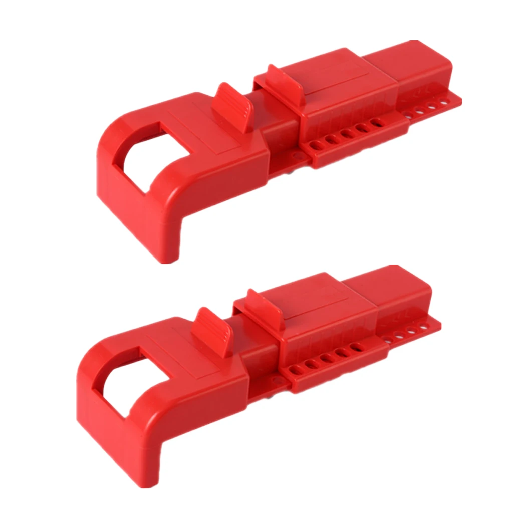 

Pack of 2 Portable Butterflies Valve Lockout Safe Handles Adjustable Pad Lock Mechanic Tool Set Antitheft Products