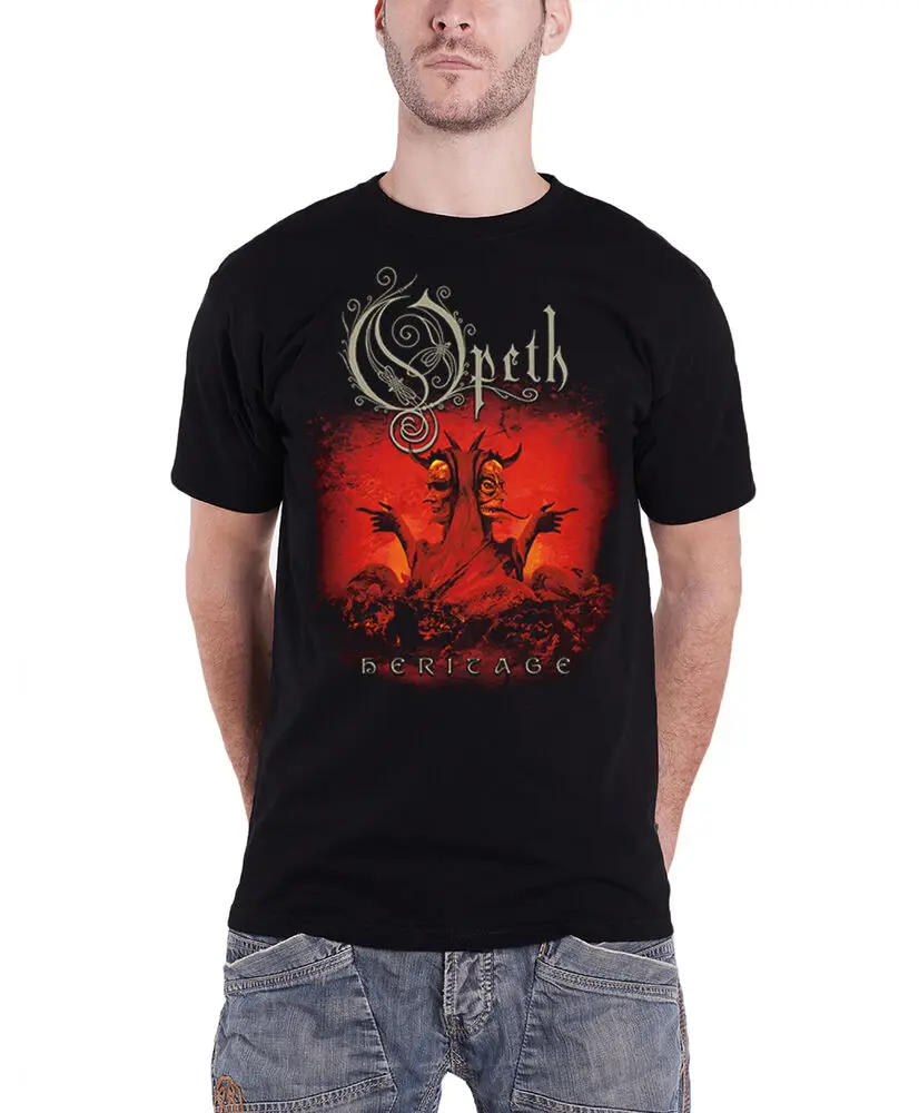 Мужская футболка Opeth с логотипом группы Heritage новинка черная размер XXL |