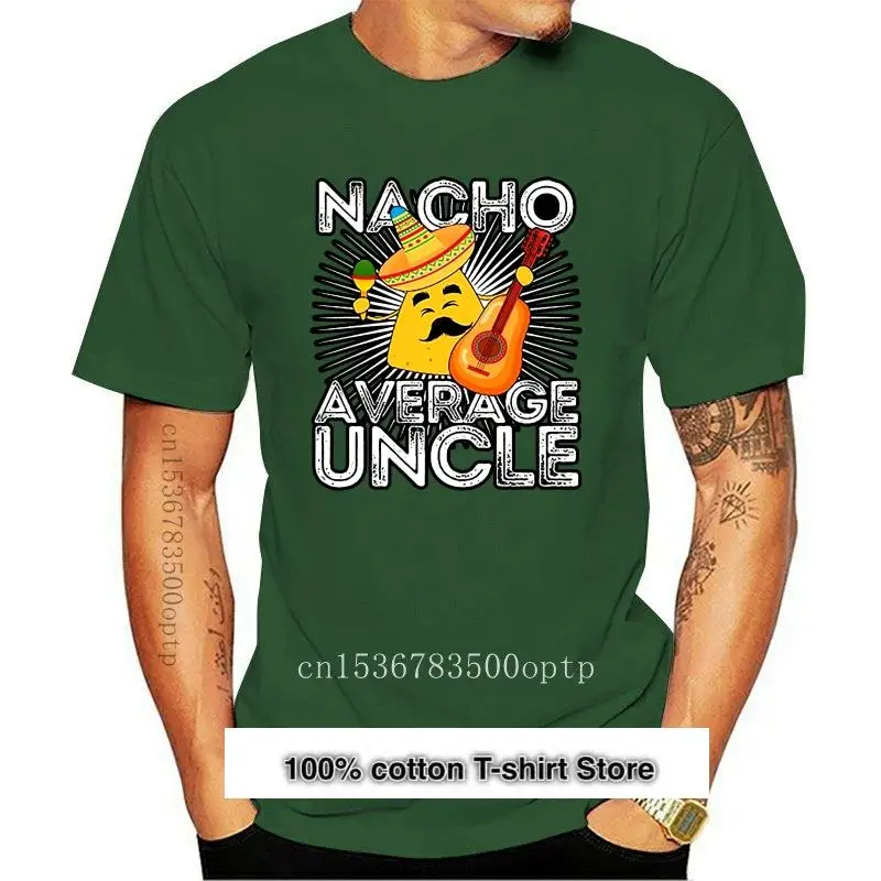 

Camiseta de Nacho para hombre y mujer, ropa para parte superior masculina, con estampado de tío averal, nueva