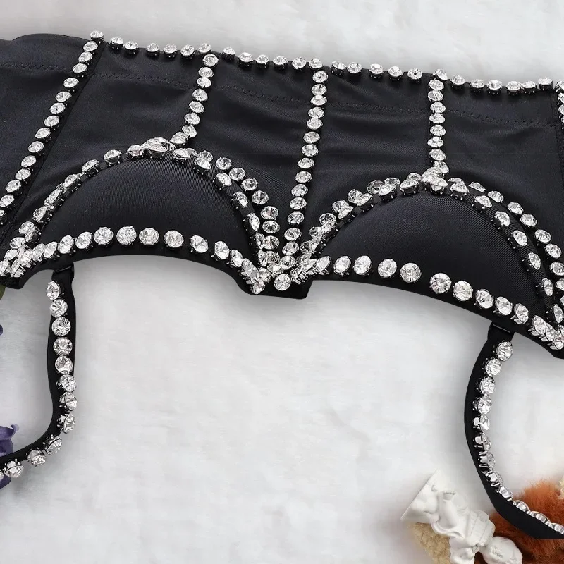 2024 одежда ручной работы с костяной рыбой на груди укороченный сценический костюм