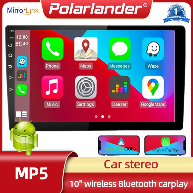 

1G + 16G WIFI сенсорный экран GPS навигация Bluetooth MP5 плеер беспроводной Carplay/Android Anto Android 8. 0 10 дюймов для универсального