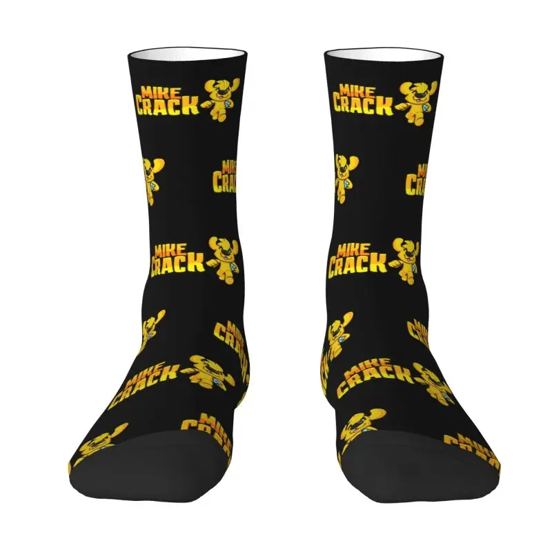 

Mikecrack Cartoon Graphic Mens Crew Socks Unisex Funny 3D Printing Dress Socks