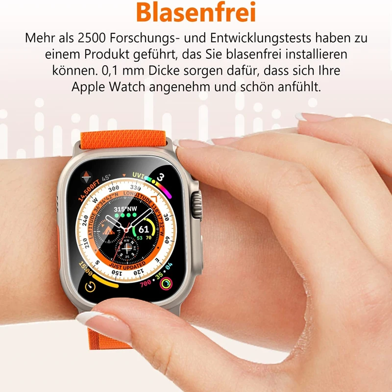 Фотопленка для Apple Watch 44 мм 40 мм 41 мм 45 мм 49 мм 42 мм 38 мм, не стекло для iWatch Ultra 8 7 SE 6 5 4 3 (art.: 3920bf8eaf2e6) - 3920bf8eaf2e6