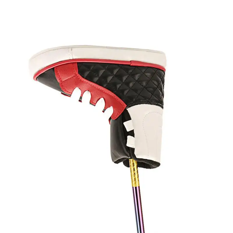 Golf Putter Cover Funny Shoe Shaped Putter Cover PU Leather Blade Putter Headcover Putter Cover Decoration Golf Accessories