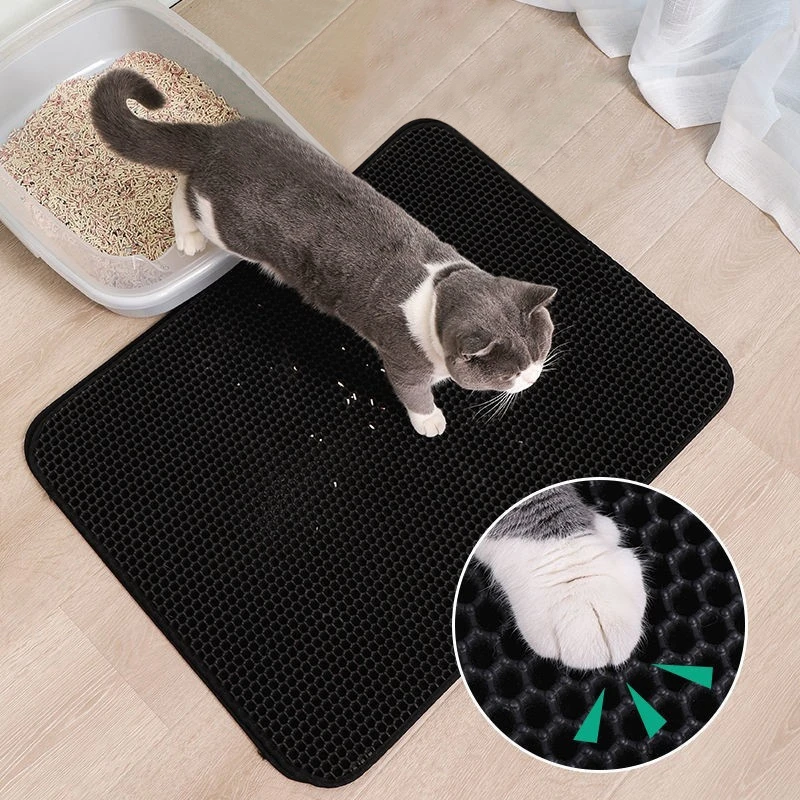 

Products Clean Sand Waterproof Pet Pet Pad Chat Pad Cat Box Cat Non-slip Mat Layer Litter Litter Gamelle Cat Tapis Double