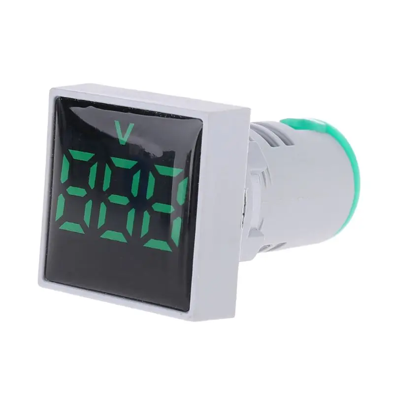 

Square Voltmeter AC 20-500V Volt Meter Panel LED Digital Voltage Indicator Light 22mm White/Red/Blue/Yellow/Green Drop Shipping