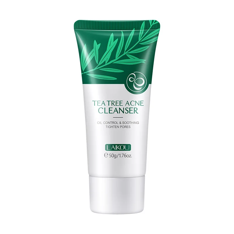 

LAIKOU Tea Tree Acne Cleanser Gentle Cleansing Remove Blackhead Shrink Pores Oil Control Moisturizing Anti Aging Face Skin Care