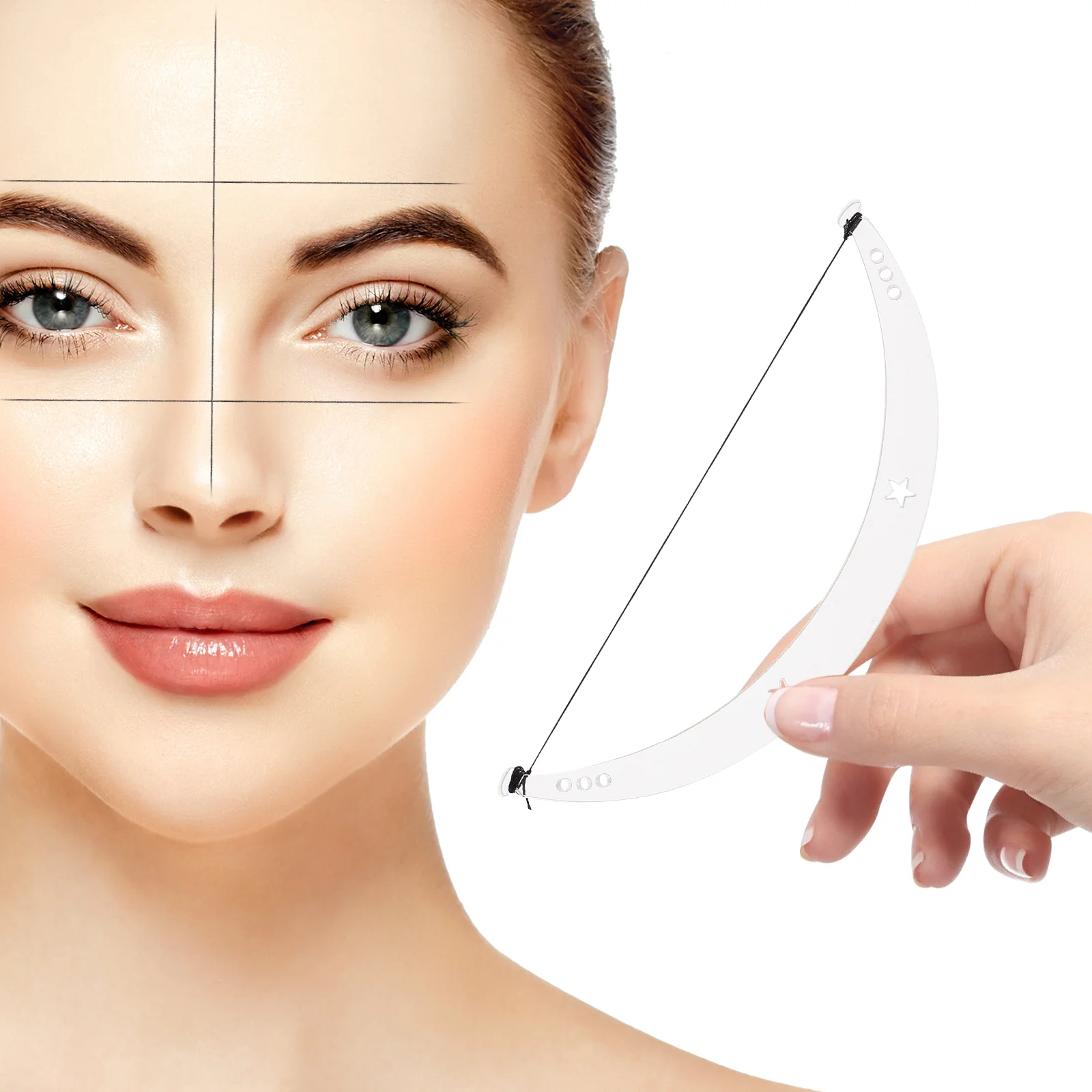 

Tools Tattoo Positioning Ruler Eyebrow Measuring Nose Bridge Beauty Thrush Assist Face