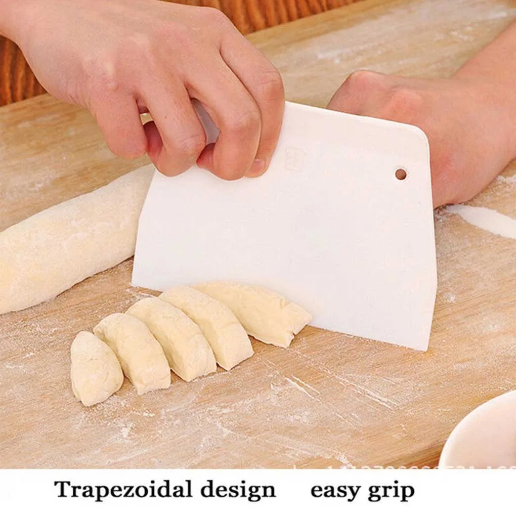 

2pcs/lot Cake Scraper Cookie Biscuit Dough Spatula Chopper DIY Pastry Cutters Fondant Dough Scraper Cake Cutter