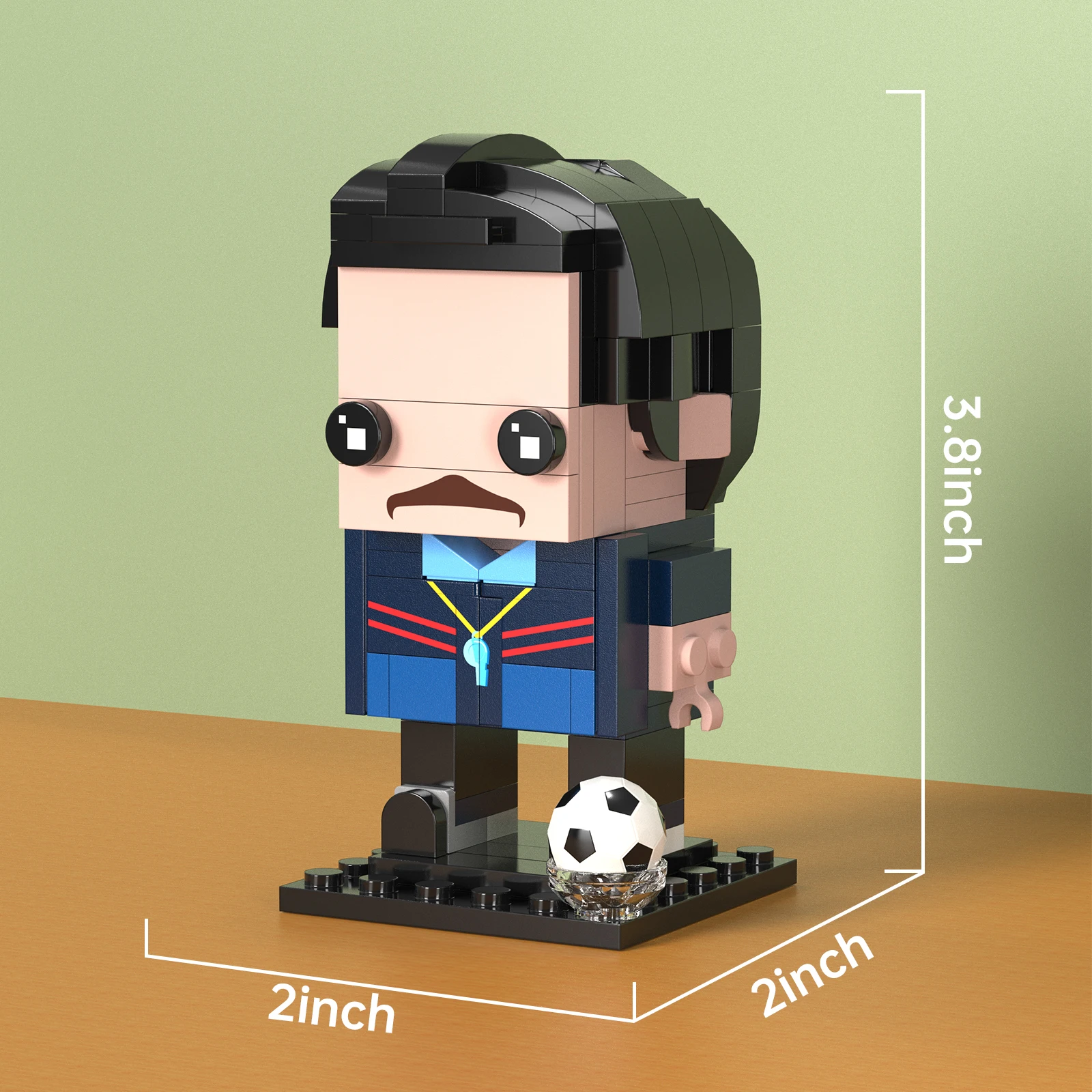 Экшн-фигурка Ted Lasso футбольный тренер кирпич строительные блоки набор для сборки