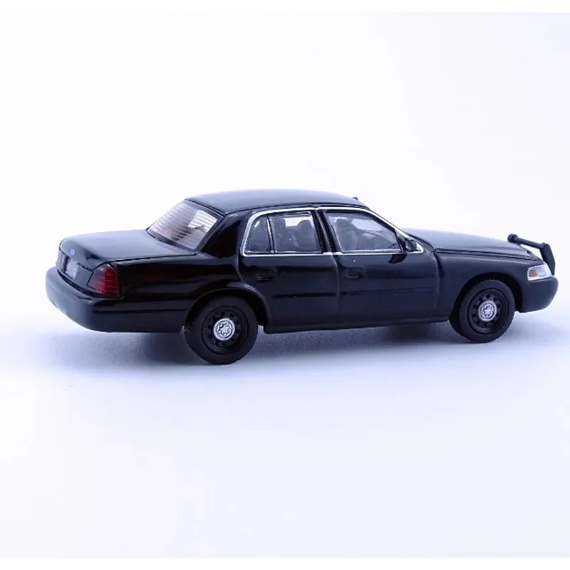 Фото Модель 596 в масштабе 1/64, Ford Crown Victoria CV, окрашенный на черный сплав, режим автомобиля для взрослых, классическая коллекция, подарок, игрушка для мальчика №2