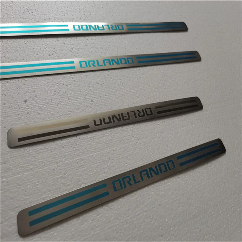 

Ультратонкая защита порога из нержавеющей стали для Chevrolet ORLANDO 2018-2021, приветственная педаль, защита от царапин, автомобильные аксессуары