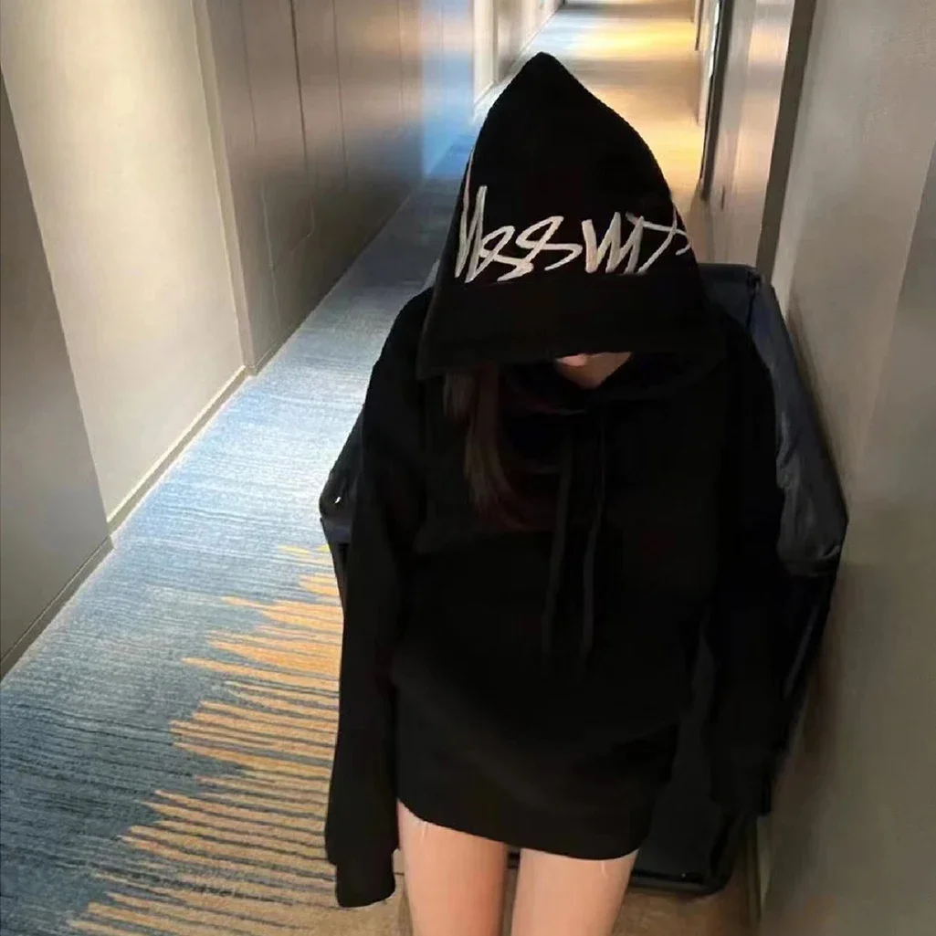 

High Quality Oversized Back Applique Hoodie Embroidery Pullover Plush Sweater Men's and women's hoodie jacket