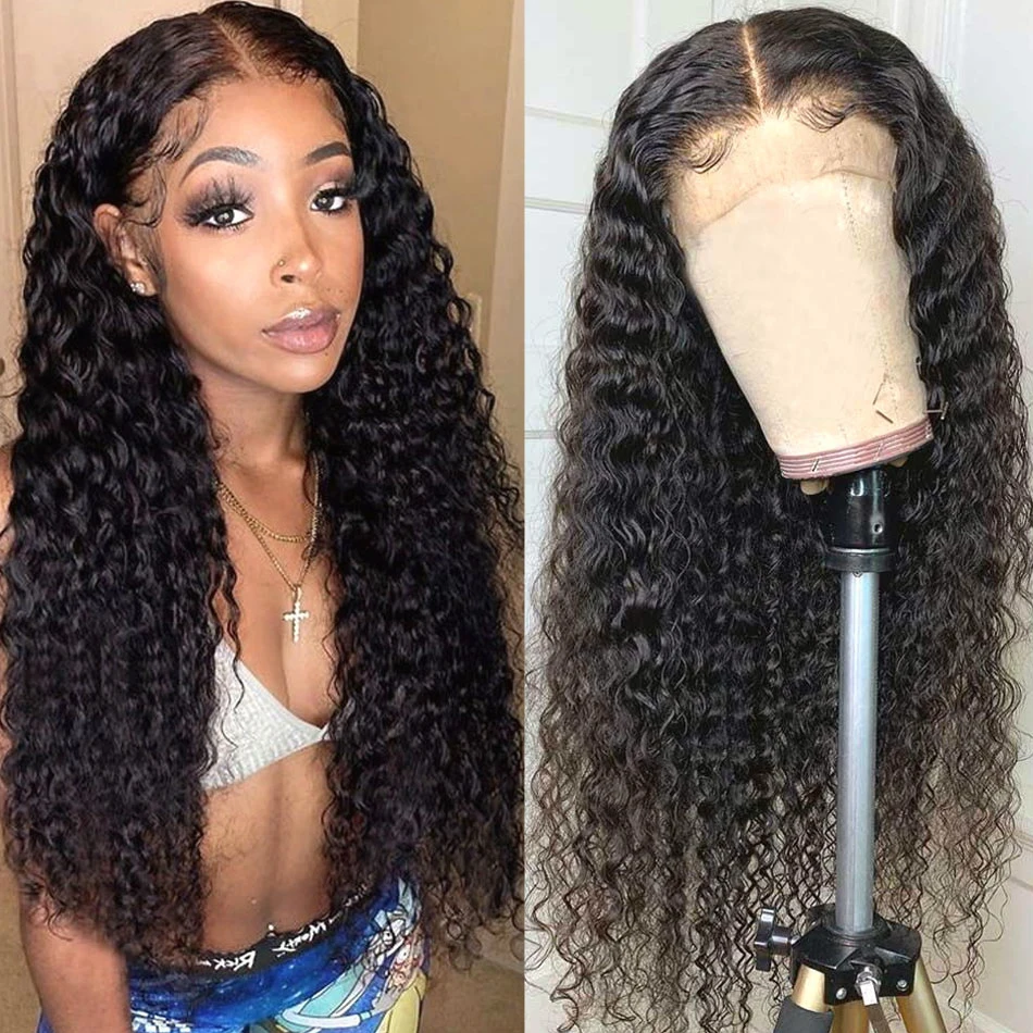 

Scheherezade Deep Curly Lace Frontal Wig Curly Synthetic Wig For Women Wavy Lace Front Wig For Party Water Wave Synthetic Wig