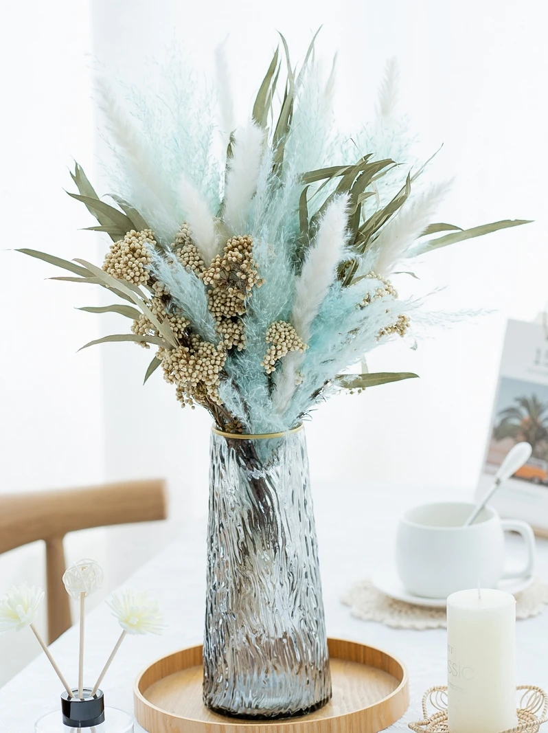 

Eternal Flower Reed Flower Bouquet Festive Home Decoration Decoration Pampas Reed Dried Millet Leaf Wind Dried Flowers